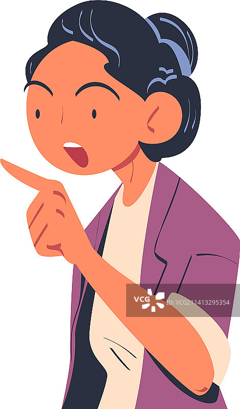 谈判中的女性角色图片素材