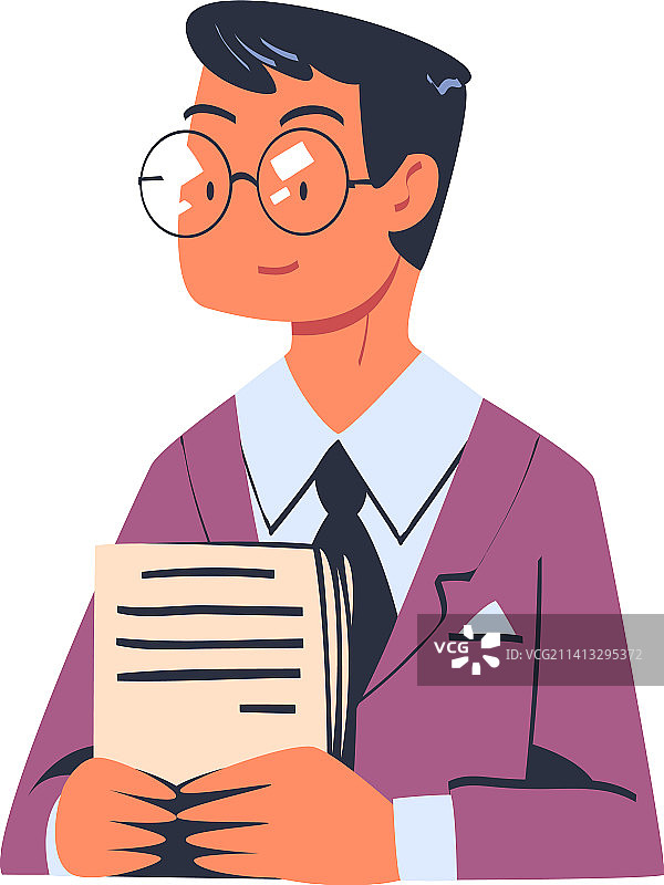 戴眼镜的谈判人员图片素材
