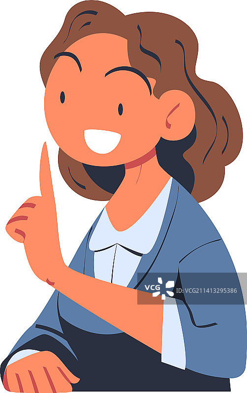 谈判中的女性角色图片素材