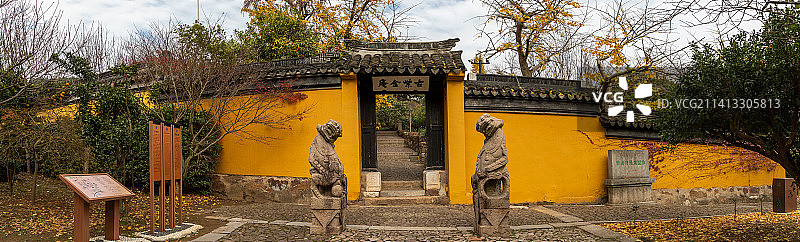 苏州紫金庵古建筑全景图片素材