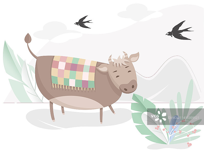 立春的牛图片素材