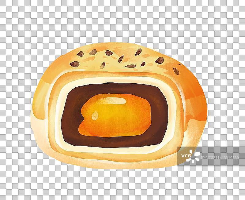 蛋黄酥插画元素图片素材
