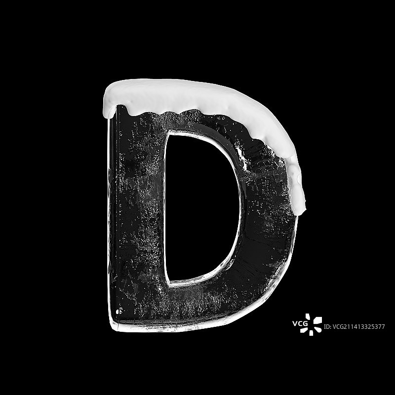 冰块字母图片素材