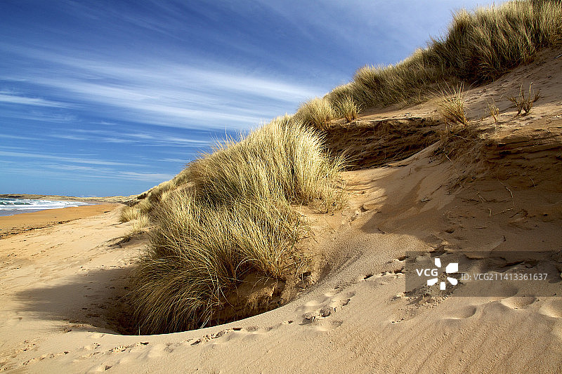 英国弗雷泽堡沙丘风光图片素材