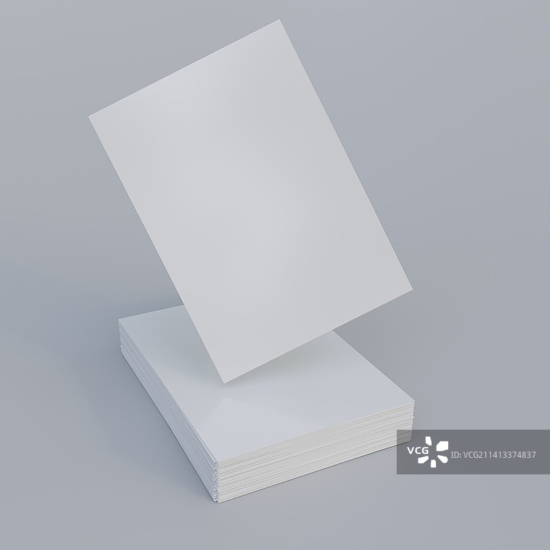 灰色背景上的白色名片俯视图，印度尼西亚图片素材