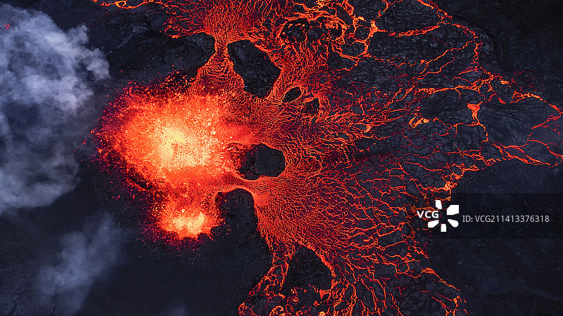 火焰特写，冰岛图片素材