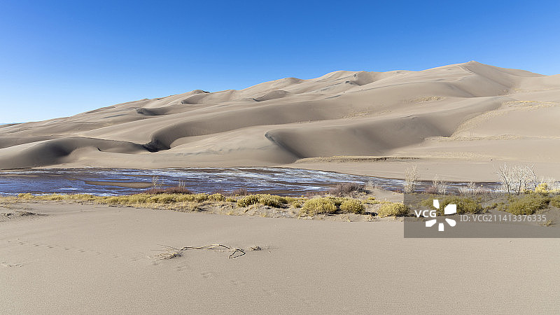 科罗拉多州大沙丘国家公园的沙漠风光图片素材