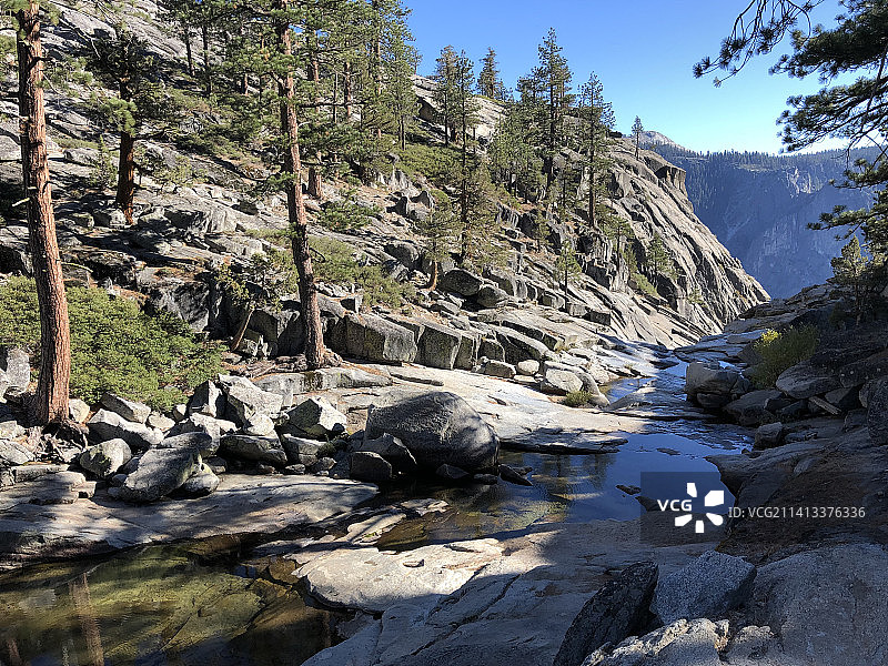美国加利福尼亚州约塞米蒂国家公园的河流风光图片素材