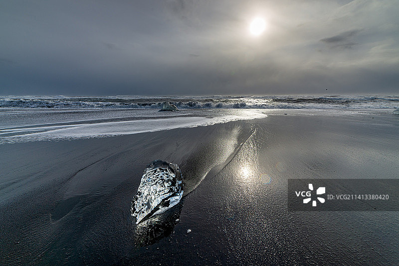 冰岛冬季海景图片素材