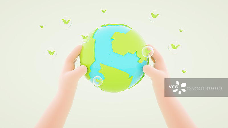 新能源环境保护插画图片素材