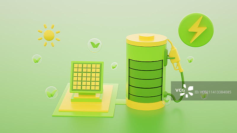新能源环境保护插画图片素材