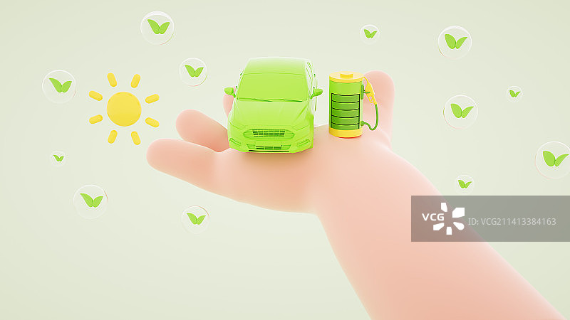 新能源环境保护插画图片素材