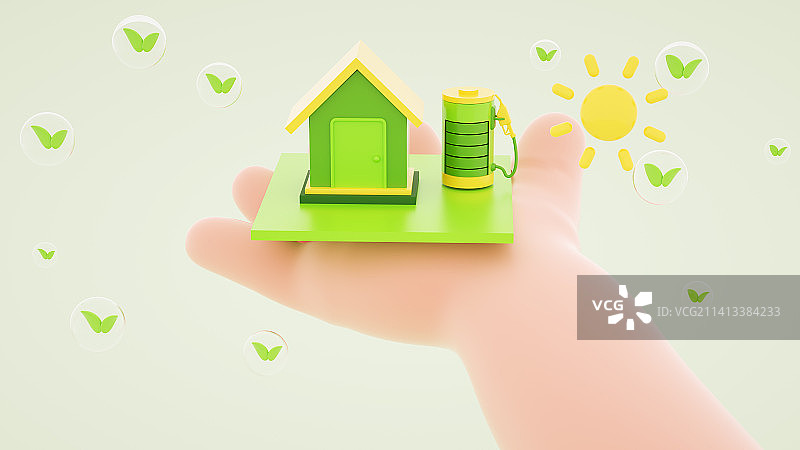 新能源环境保护插画图片素材