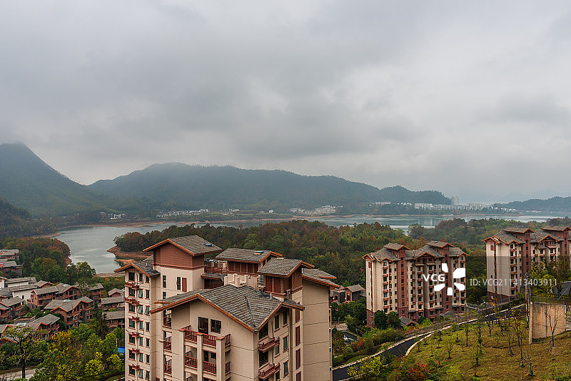安徽黄山金盆湾康养小镇图片素材