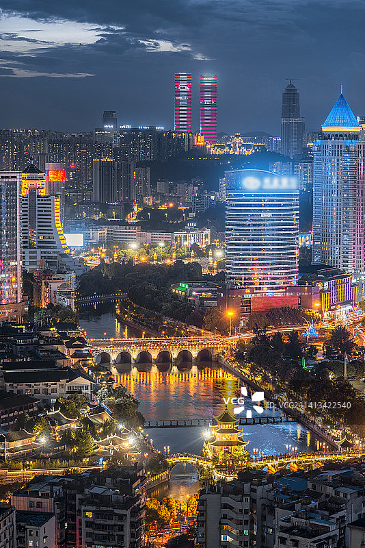 贵阳夜景图片素材