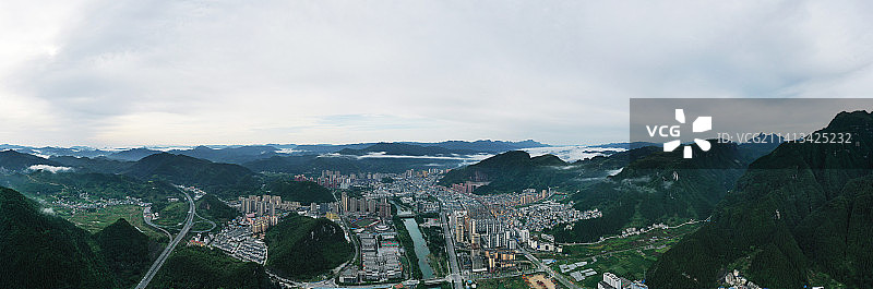 山水城市图片素材