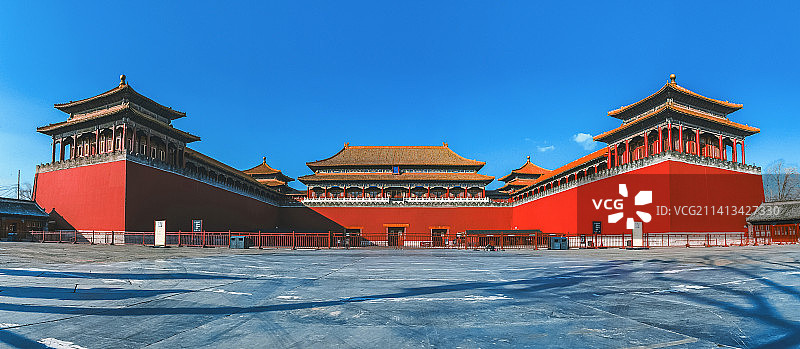 故宫南门全景图片素材