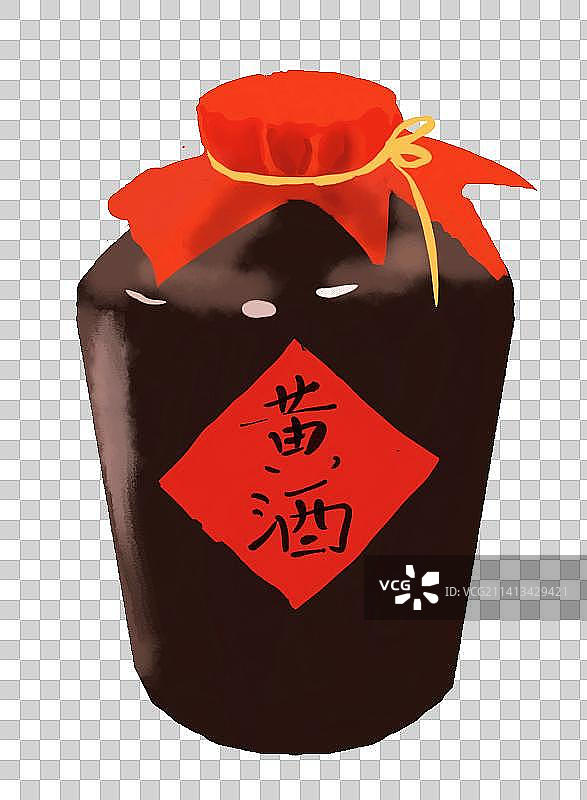 一坛黄酒图片素材