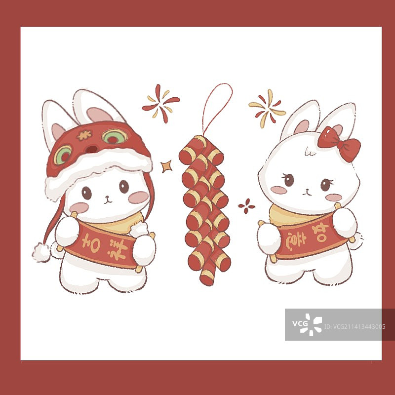 兔年大吉图片素材