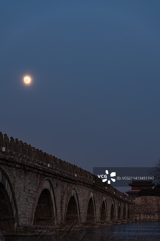 卢沟晓月图片素材