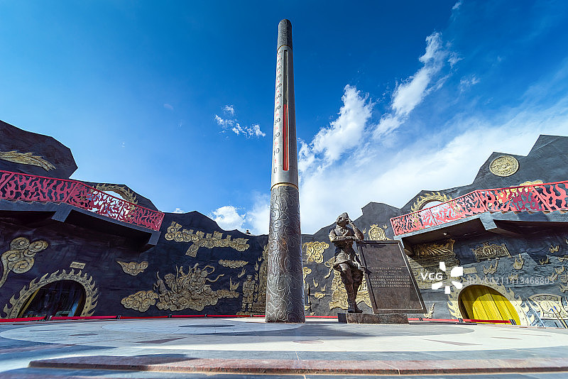 新疆吐鲁番火焰山景区图片素材