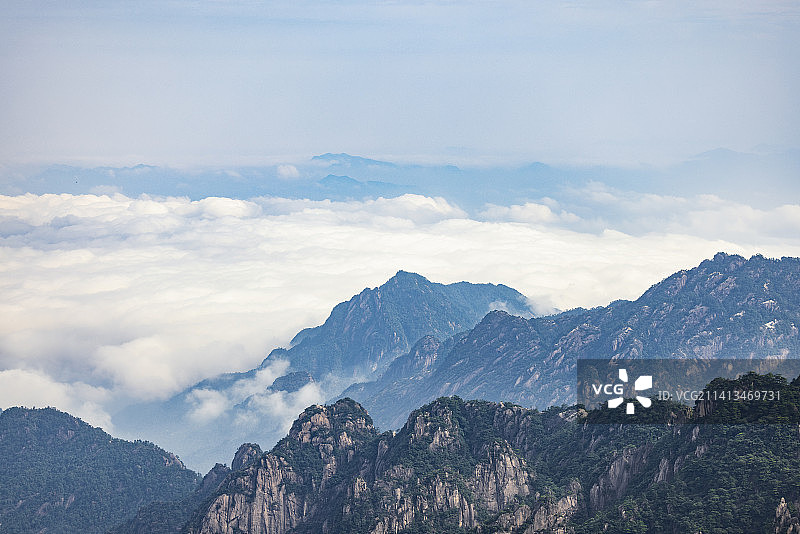 安徽黄山风景区自然风光图片素材