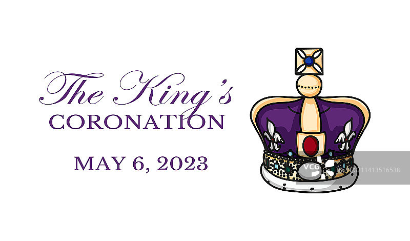 查尔斯三世国王加冕典礼海报图片素材