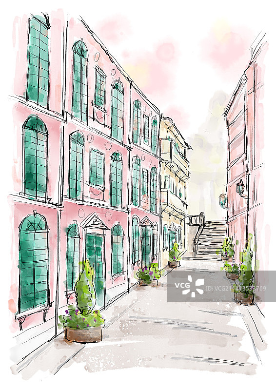 澳门恋爱巷图片素材