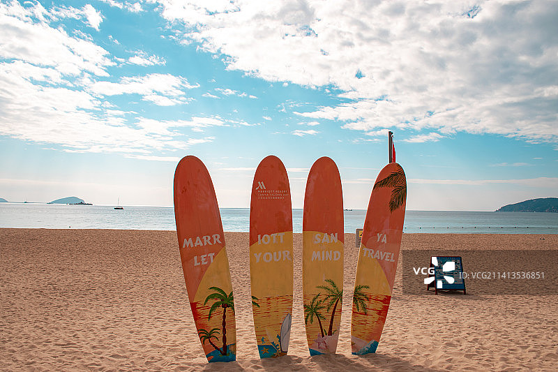 海南三亚海滨五星级酒店度假村图片素材