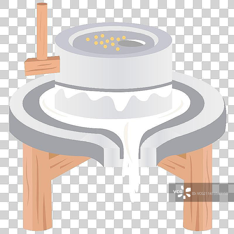 石磨磨豆腐图片素材