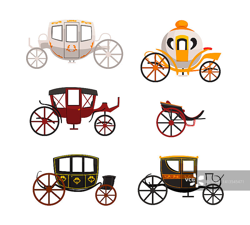 古董四轮马车图片素材