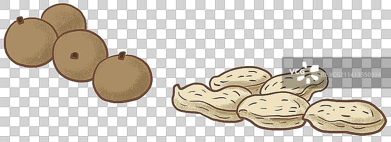 花生桂圆图片素材