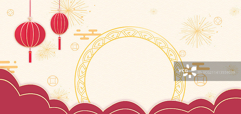 中国风喜庆红色背景图片素材