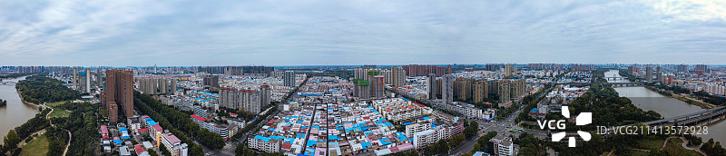 漯河市 地标 航拍 召陵区 淞江路 嵩山北路 漯河国际会展中心 新闻大厦 喜来登酒店 沙河图片素材