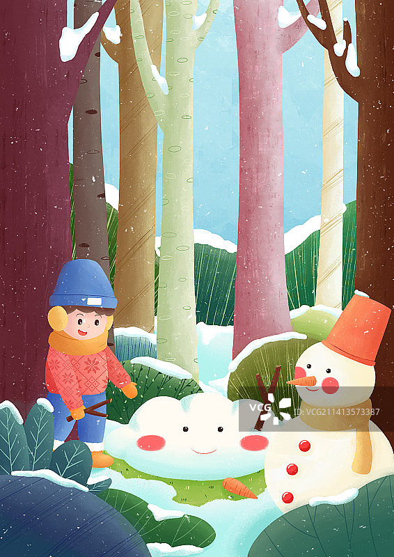 冬至插画图片素材