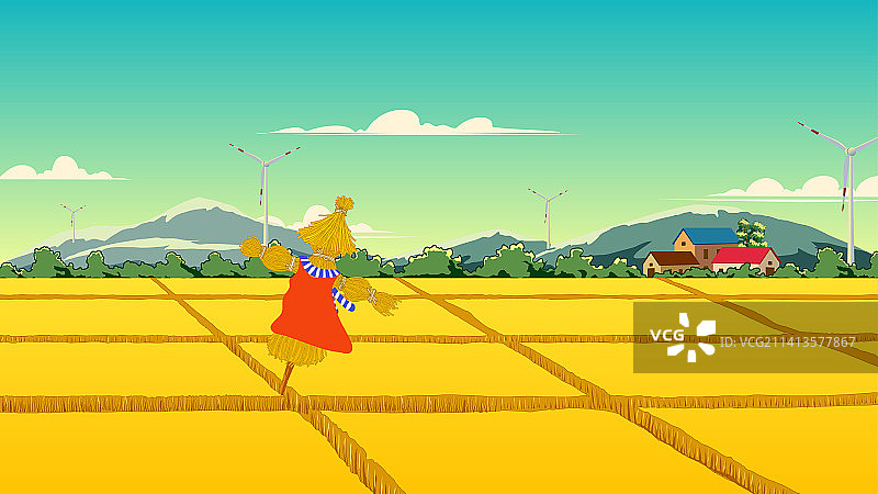 金色麦田图片素材