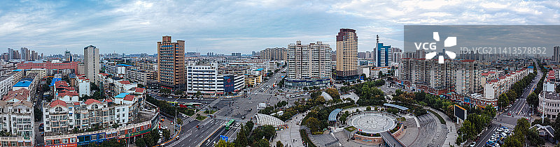 许昌 地标 航拍 魏都区 建安大道 许都大剧院 许昌博物馆 许都公园 中原国际饭店 春秋广场图片素材
