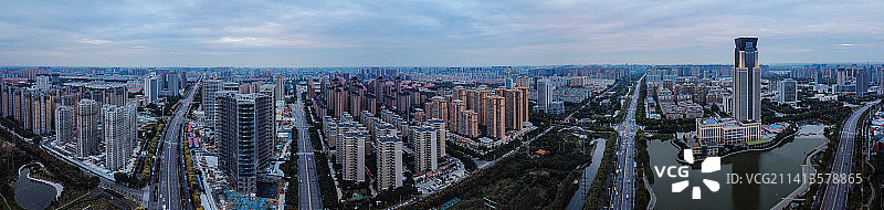 许昌 地标 航拍 魏都区 建安大道 许都大剧院 许昌博物馆 许都公园 中原国际饭店 春秋广场图片素材