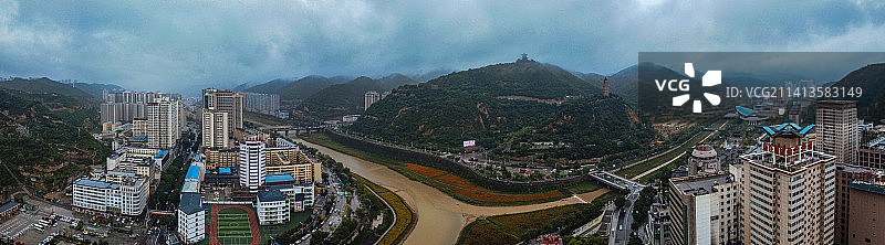 延安 宝塔区 延河 延河路 灯光秀 东关大街 宝塔山 清凉山 万达广场 革命纪念馆 王家坪图片素材