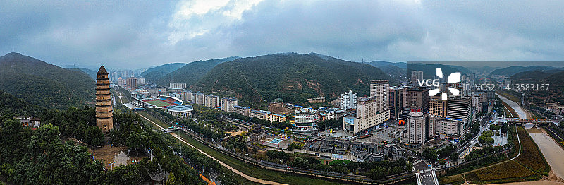 延安 宝塔区 延河 延河路 灯光秀 东关大街 宝塔山 清凉山 万达广场 革命纪念馆 王家坪图片素材