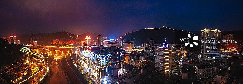 延安 宝塔区 延河 延河路 灯光秀 东关大街 宝塔山 清凉山 万达广场 革命纪念馆 王家坪图片素材