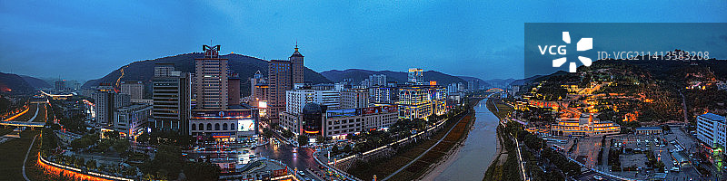 延安 宝塔区 延河 延河路 灯光秀 东关大街 宝塔山 清凉山 万达广场 革命纪念馆 王家坪图片素材