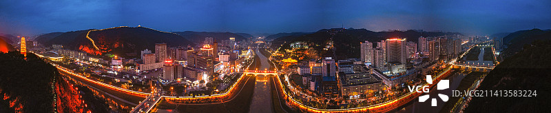 延安 宝塔区 延河 延河路 灯光秀 东关大街 宝塔山 清凉山 万达广场 革命纪念馆 王家坪图片素材