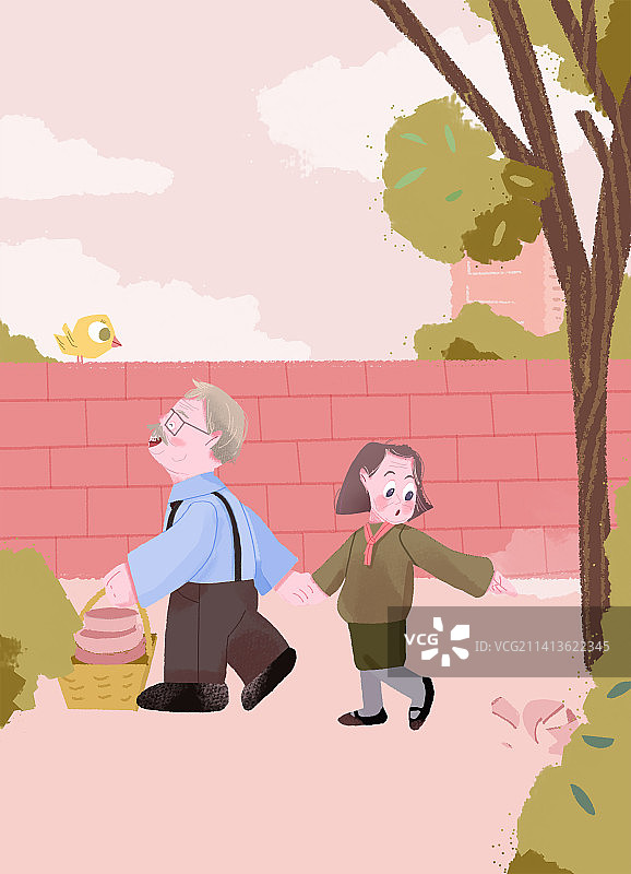 爷爷和奶奶图片素材