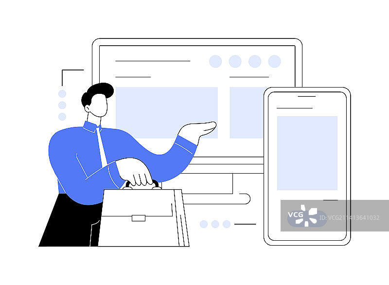 企业网站抽象概念图片素材