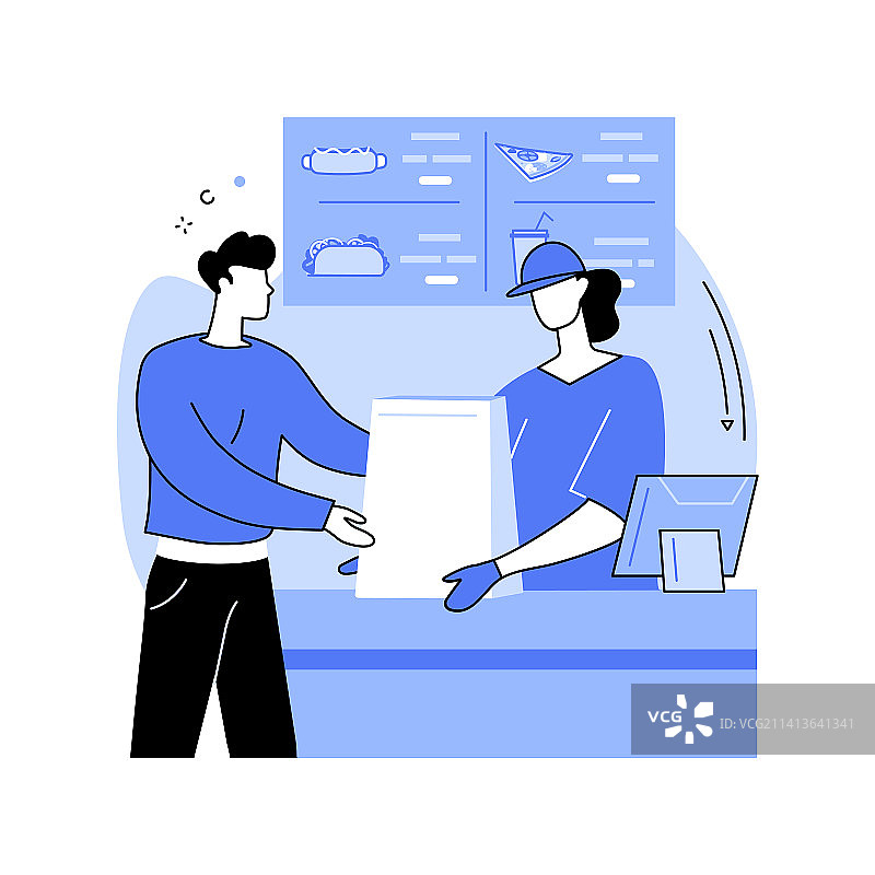 外卖食品（卡通风格）图片素材