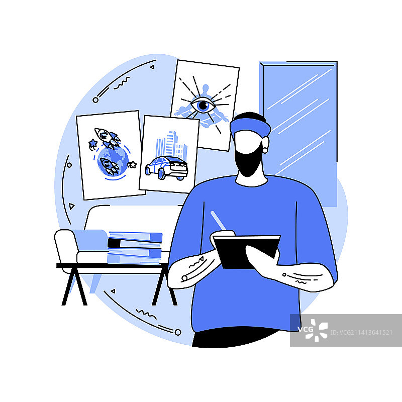 卡通风格的开业纹身店图片素材