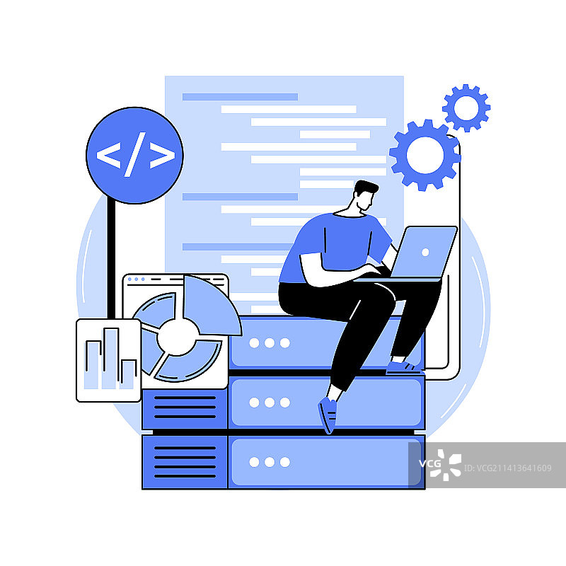 数据库编程隔离卡通图片素材