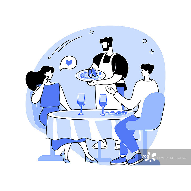 法式餐厅卡通图片素材