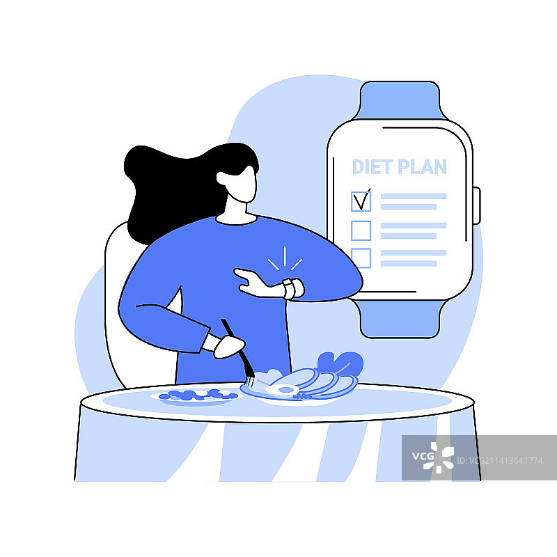 间歇性禁食卡通图片素材
